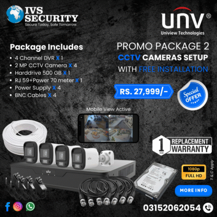 PROMO PACKAGES 2 and get a complete CCTV setup with FREE installation!